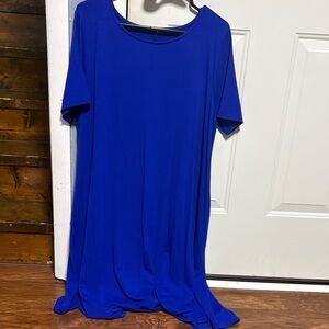 Chic Royal Blue Midi Dress